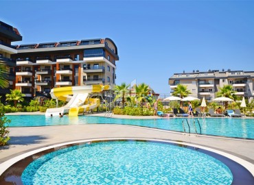 Фешенебельная трехкомнатная квартира, 75м², в новом масштабном комплексе премиум класса в районе Оба, Алания. ID-18789 фото-17