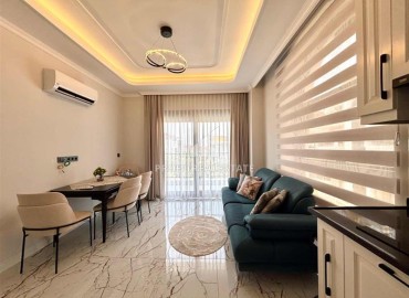 Элегантная видовая квартира c одной спальней, 50м², в комплексе премиум класса в районе Алании Оба ID-18792 фото-2