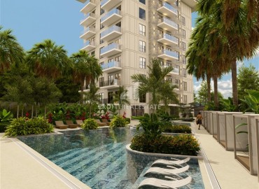 Инвестиционный проект на этапе планирования: квартиры 55-135м², в резиденции в центре Алании, в 580м от пляжа Клеопатры ID-18627 фото-4