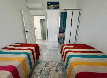 Меблированная двухкомнатная квартира, 61м², в новом комфортабельном комплексе, у моря в Каргыджаке, Алания ID-18797 фото-10