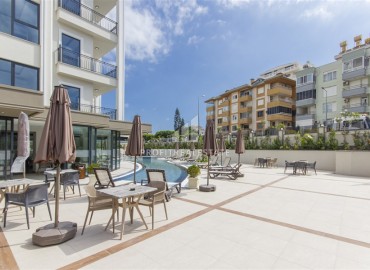 Готовая к проживанию, квартира 2+1, 78,5м², с видом на море и горы в новой резиденции премиум класса в Оба, Алания ID-18800 фото-19