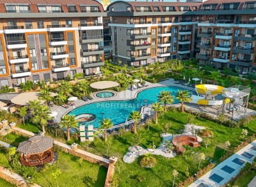 Элегантные двухкомнатные апартаменты, 52м², в новом комплексе с отельной инфраструктурой в районе Оба, Алания. ID-18805 фото-1