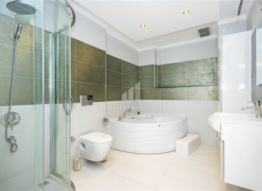 Фешенебельный видовой садовый дуплекс 2+1, 130м², в уютном комплексе на первой береговой линии в Кестеле, Алания ID-18807 фото-9