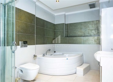 Фешенебельный видовой садовый дуплекс 2+1, 130м², в уютном комплексе на первой береговой линии в Кестеле, Алания ID-18807 фото-10