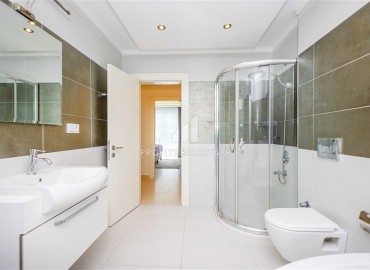 Фешенебельный видовой садовый дуплекс 2+1, 130м², в уютном комплексе на первой береговой линии в Кестеле, Алания ID-18807 фото-11