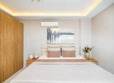 Фешенебельный видовой садовый дуплекс 2+1, 130м², в уютном комплексе на первой береговой линии в Кестеле, Алания ID-18807 фото-15