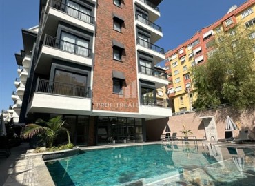 Квартира с одной спальней, 45м², в уютном комплексе с зимним бассейном, в центре Алании, в 250м от пляжа Кейкубат ID-18808 фото-14