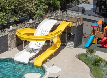 Новая видовая трехкомнатная квартира, 105м², в элитном комплексе на первой береговой линии в Каргыджаке, Алания ID-17156 фото-13