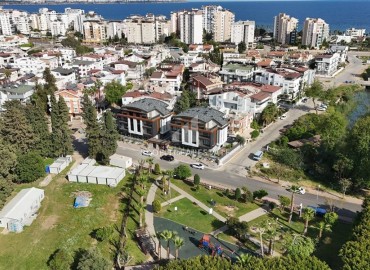 Газифицированная квартира 1+1, 55м², с дизайнерским интерьером в комплексе 2024 года с бассейном в районе Коньяалты, Анталия ID-18829 фото-1