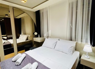 Газифицированная квартира 1+1, 55м², с дизайнерским интерьером в комплексе 2024 года с бассейном в районе Коньяалты, Анталия ID-18829 фото-8