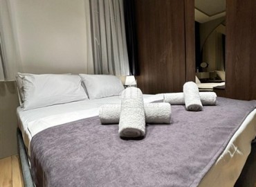 Газифицированная квартира 1+1, 55м², с дизайнерским интерьером в комплексе 2024 года с бассейном в районе Коньяалты, Анталия ID-18829 фото-9