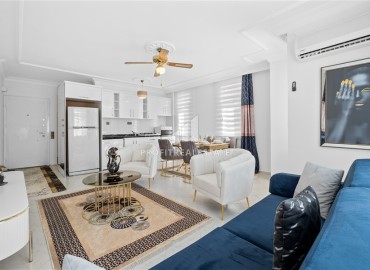 Трехкомнатная квартира, 90м², с элегантным интерьером в доме городского типа, в 300м от моря в центре Алании, Джумхуриет ID-18830 фото-5