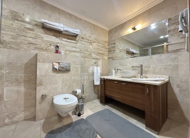 Меблированная трехкомнатная квартира, 100м², с потрясающими видами в элитном комплексе Каргыджака, Алания ID-18832 фото-12