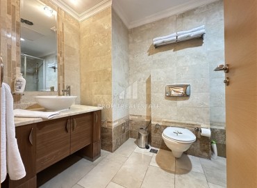 Меблированная трехкомнатная квартира, 100м², с потрясающими видами в элитном комплексе Каргыджака, Алания ID-18832 фото-13