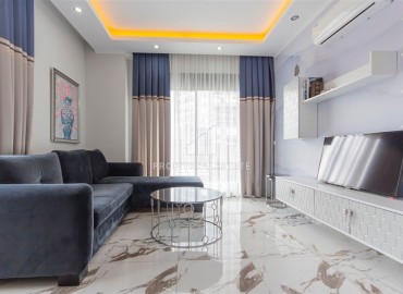 Стильные апартаменты 1+1 с дизайнерским интерьером, 55м², в комплексе премиум класса в Махмутларе, Алания ID-18835 фото-3