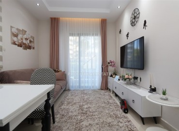 Современная двухкомнатная квартира, 50м² в комплексе с зимним бассейном в 900м от пляжа Инджекум в Авсалларе ID-18838 фото-3