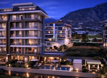 Новый инвестиционный проект с хорошей инфраструктурой, квартиры 55-232м², в 300м от моря в районе Кестель, Алания ID-18844 фото-8