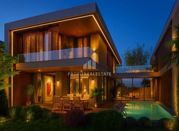 Проект фешенебельных вилл 4+1, 235м², на начальной стадии строительства в районе Анталии Дошемеалты под гражданство ID-18845 фото-3