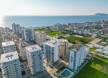 Трехкомнатная квартира, 100м², с дизайнерским интерьером, в комплексе с бассейном в 300м от моря в районе Алании - Махмутлар ID-18861 фото-1