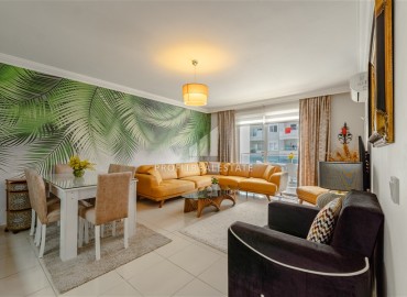 Трехкомнатная квартира, 100м², с дизайнерским интерьером, в комплексе с бассейном в 300м от моря в районе Алании - Махмутлар ID-18861 фото-4