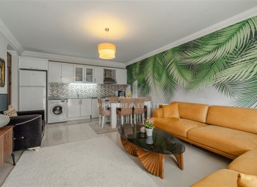 Трехкомнатная квартира, 100м², с дизайнерским интерьером, в комплексе с бассейном в 300м от моря в районе Алании - Махмутлар ID-18861 фото-5