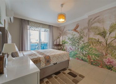 Трехкомнатная квартира, 100м², с дизайнерским интерьером, в комплексе с бассейном в 300м от моря в районе Алании - Махмутлар ID-18861 фото-10