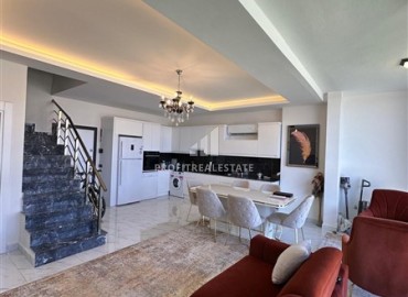 Видовой меблированный пентхаус с тремя спальнями, 145м², в резиденции с инфраструктурой у моря в Каргыджаке, Алания ID-18868 фото-2