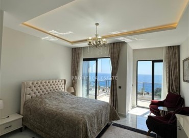 Видовой меблированный пентхаус с тремя спальнями, 145м², в резиденции с инфраструктурой у моря в Каргыджаке, Алания ID-18868 фото-6