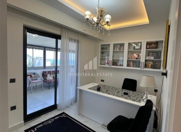 Видовой меблированный пентхаус с тремя спальнями, 145м², в резиденции с инфраструктурой у моря в Каргыджаке, Алания ID-18868 фото-9