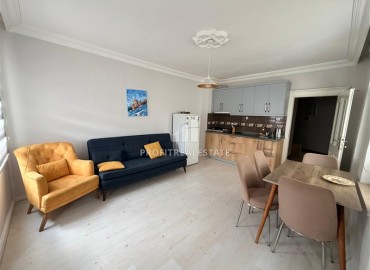 Симпатичная двухкомнатная квартира, 60м², в комплексе с бассейном с отличной локацией в районе Оба, Алания ID-18871 фото-2