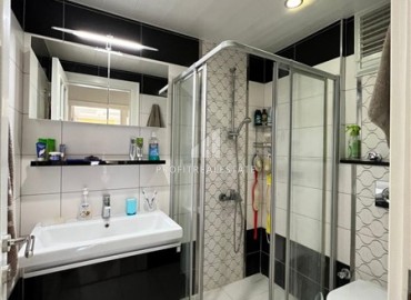 Элегантная двухкомнатная квартира, 65м², с двумя балконами в комплексе премиум класса в 50м от моря в Кестеле, Алания ID-18879 фото-11