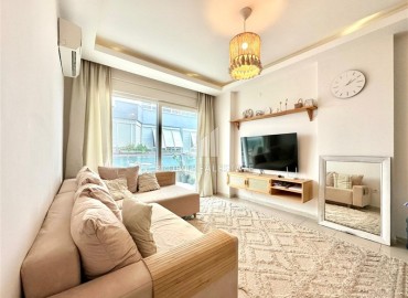 Элегантная меблированная квартира 2+1, 89м², в резиденции с инфраструктурой в 600м от моря в районе Оба, Алания ID-17827 фото-2