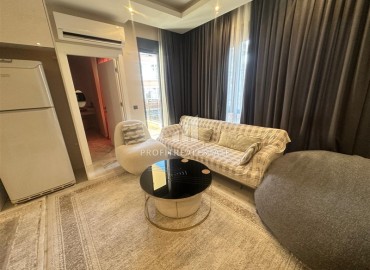 Стильные двухкомнатные апартаменты, 55м², в малоквартирной новостройке в центре Алании, 500м от моря ID-18901 фото-5