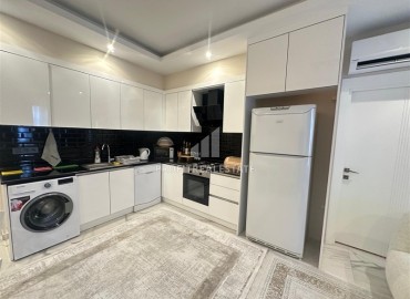 Стильные двухкомнатные апартаменты, 55м², в малоквартирной новостройке в центре Алании, 500м от моря ID-18901 фото-6