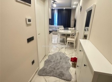 Стильные двухкомнатные апартаменты, 55м², в малоквартирной новостройке в центре Алании, 500м от моря ID-18901 фото-8
