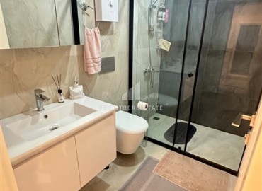 Стильные двухкомнатные апартаменты, 55м², в малоквартирной новостройке в центре Алании, 500м от моря ID-18901 фото-9