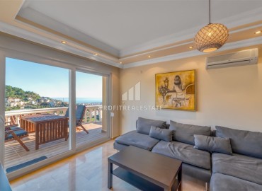 Стильная вилла с тремя спальнями, 250м², с потрясающими видами в районе Тепе, Алания под ВНЖ ID-18912 фото-9