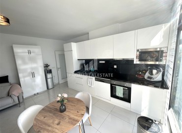 Стильная линейная квартира 3+1, 109м² в элитном комплексе в 450м от моря в районе Кестель, Алания ID-18919 фото-6