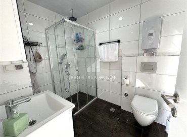 Стильная линейная квартира 3+1, 109м² в элитном комплексе в 450м от моря в районе Кестель, Алания ID-18919 фото-10