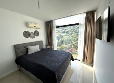 Стильная линейная квартира 3+1, 109м² в элитном комплексе в 450м от моря в районе Кестель, Алания ID-18919 фото-12