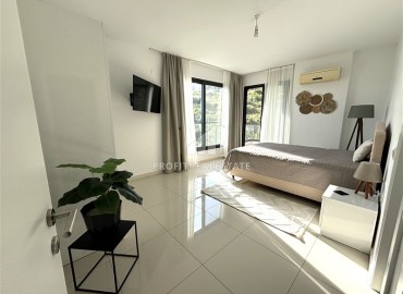 Стильная линейная квартира 3+1, 109м² в элитном комплексе в 450м от моря в районе Кестель, Алания ID-18919 фото-15