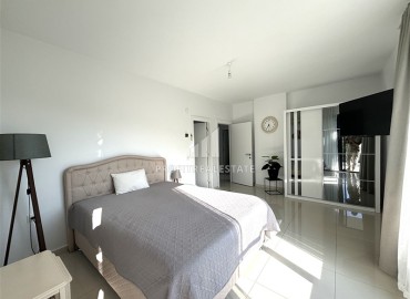 Стильная линейная квартира 3+1, 109м² в элитном комплексе в 450м от моря в районе Кестель, Алания ID-18919 фото-16