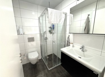 Стильная линейная квартира 3+1, 109м² в элитном комплексе в 450м от моря в районе Кестель, Алания ID-18919 фото-17