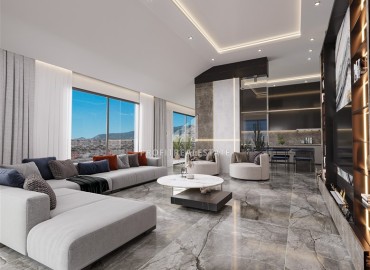 Старт продаж: квартиры разных планировок, 57-271м², от строительной компании, в районе Оба, Алания, в 100м от моря ID-18942 фото-9