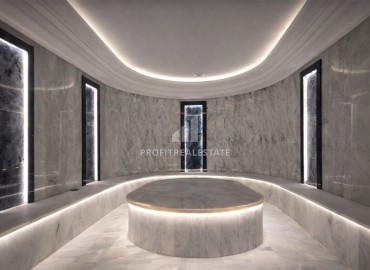 Видовая квартира 1+1, 50м², с чистовой отделкой в комплексе с отельной инфраструктурой в Махмутларе, Алания, по отличной цене ID-18944 фото-11