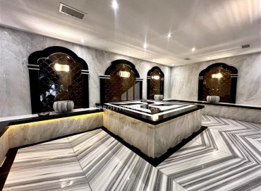 Фешенебельная квартира 2+1, 80м², с выходом в сад в новой элитной резиденции в центре Алании, в районе Хасбахче ID-18952 фото-21