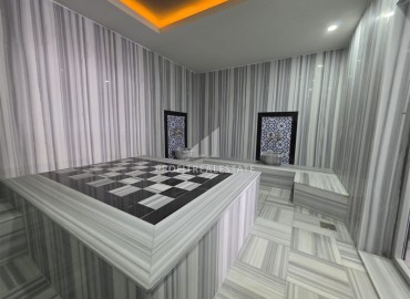 Апартаменты с одной спальней, 55м², в новостройке с хорошей инфраструктурой в 600м от моря в Махмутларе, Алания ID-18955 фото-14