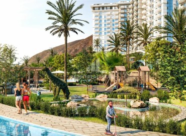 Апартаменты с одной спальней, 50м², на высоком этаже в комплексе с отельной инфраструктурой в Махмутларе, Алания ID-18966 фото-11