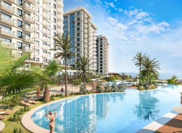 Апартаменты с одной спальней, 50м², на высоком этаже в комплексе с отельной инфраструктурой в Махмутларе, Алания ID-18966 фото-13