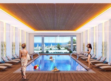 Апартаменты с одной спальней, 50м², на высоком этаже в комплексе с отельной инфраструктурой в Махмутларе, Алания ID-18966 фото-14